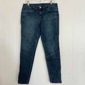 Simply Vera Vera Wang Side-Zip Blue Skinny Jeans 8